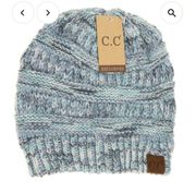 CC California Light Blue Marled Beanie Hat, NWT, One size