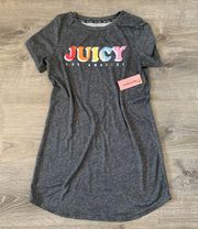 NWT   Logo Gray  Sleepwear Dress