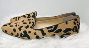 Sole society leopard loafer flats sz 6