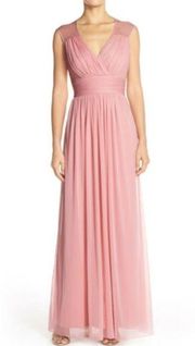 Cap Sleeve Chiffon A-Line Gown Dress Size 2