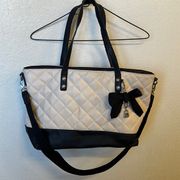 {Jessica Simpson} Black and white purse