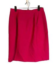 Lee David Pink Lined Zipper Back Formal Straight Pencil Skirt Women Sz 12 VTG