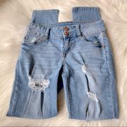 Refuge  Charlotte Russe Distressed Blue Jeans