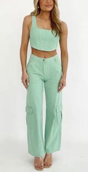 Green Two Piece Set