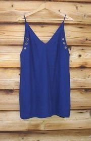 Amanda Uprichard Blue Silk Top