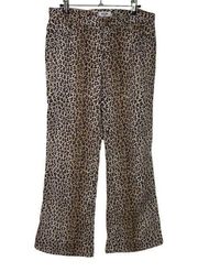 Moschino Vintage Animal Print Flared Printed Pants Size 29