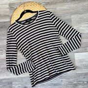 Max Mara weekend brown and beige striped light weight sweater