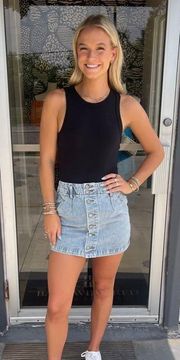 Denim Mini Skirt