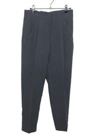 Aritzia Wilfred Chambery High Rise Pleated Crepe Crop Trouser Pant Gray Size 2