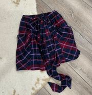 Urban Outfitters Outfitter Purple Plaid Belted Mini Skirt