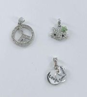 Lot of Sterling Silver Pendants for Necklace