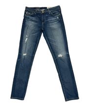 The Legging Ankle Jean Distressed Super Skinny Ankle Jean