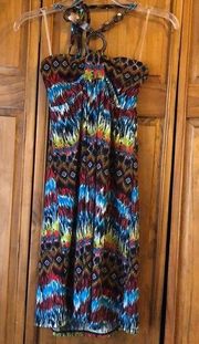 NWT Body Cental Derek Heart Wood Halter Dress