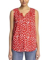 Velvet by Graham & Spencer red pock dot white size M