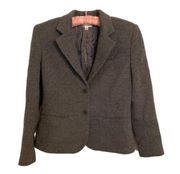 Isaac Mizrahi Designer cashmere blend blazer with silk lining super soft size 6