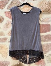 Dantelle | acid wash grunge tank