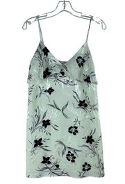 alice + olivia White Bess Floral Print Slip Dress Size S