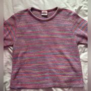 vintage colorful threads sweater