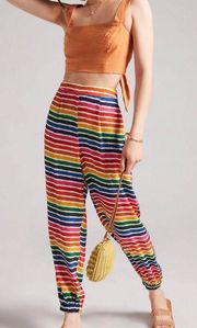 Rainbow Striped Joggers