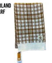 TIMBERLAND • Burnt Orange/Cream Plaid Scarf