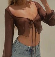 Sheer Tie Top