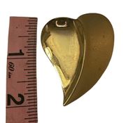 Vintage Trifari curved heart brooch