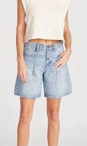 Driftwood daisy embroidered shorts