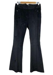 Reiss Wilma Wide Flare Leg Corduroy Black Trousers Pants Size 6