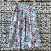 Vintage Jantzen cottagecore pleated floral skirt