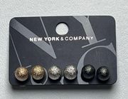 New York & Company Multi Pack  Earrings Different Color Stud Earring Set