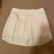 White Athletic Skirt