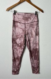 Balance Athletica  Vitality Pink Tie Dye High Waisted Leggings Womens Size M