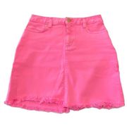 Lilly Pulitzer  Kooper Skirt Size 00 Pelican Pink Denim mini