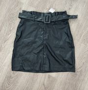 Black Leather Skirt