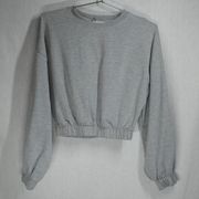 sundays Anthropologie Gray Cropped Sweatshirt in XS