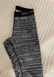 Nike Black and white  Pro Leggings