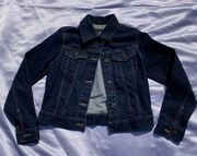 Uniqlo deep denim blue jean jacket Women’s XS