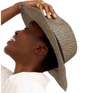 J.Crew Marled wide brim packable hat S/M