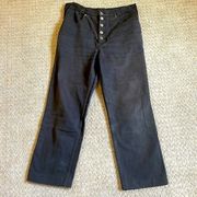 Vintage Lawman Western Black Button Fly Jeans