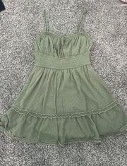 Francesca's Boho Green Dress