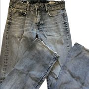 Buffalo distressed basic slim straight jeans size 31/32