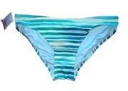 Vince Camuto Striped Bikini Swimsuit Bottom Azure Blue Women's Size XS NWT