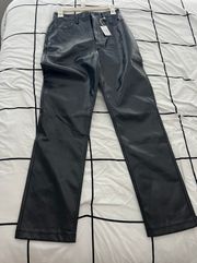 90s Straight Ultra Hire Rise Leather Pants 