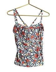 Cabi Keepsake Girl Swirl Sleeveless Tank Women's 6 Mulit #823