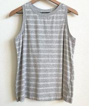 Stars Above Gray and White Stripe Tank Top Women’s size Medium