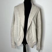 Abound Creme open Cardigan. Feels like sweatshirt material. Size M/L. Like new