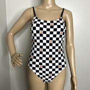 Odd Future Donut Checkered One Piece Bathing Suit