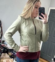 NWT‎ Vero Moda Taupe Faux Leather Jacket