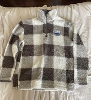 flannel quarter zip 