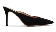 Gianvito Rossi Paige 105mm Women's Mules Pointed Toe in Black Sz 38.5